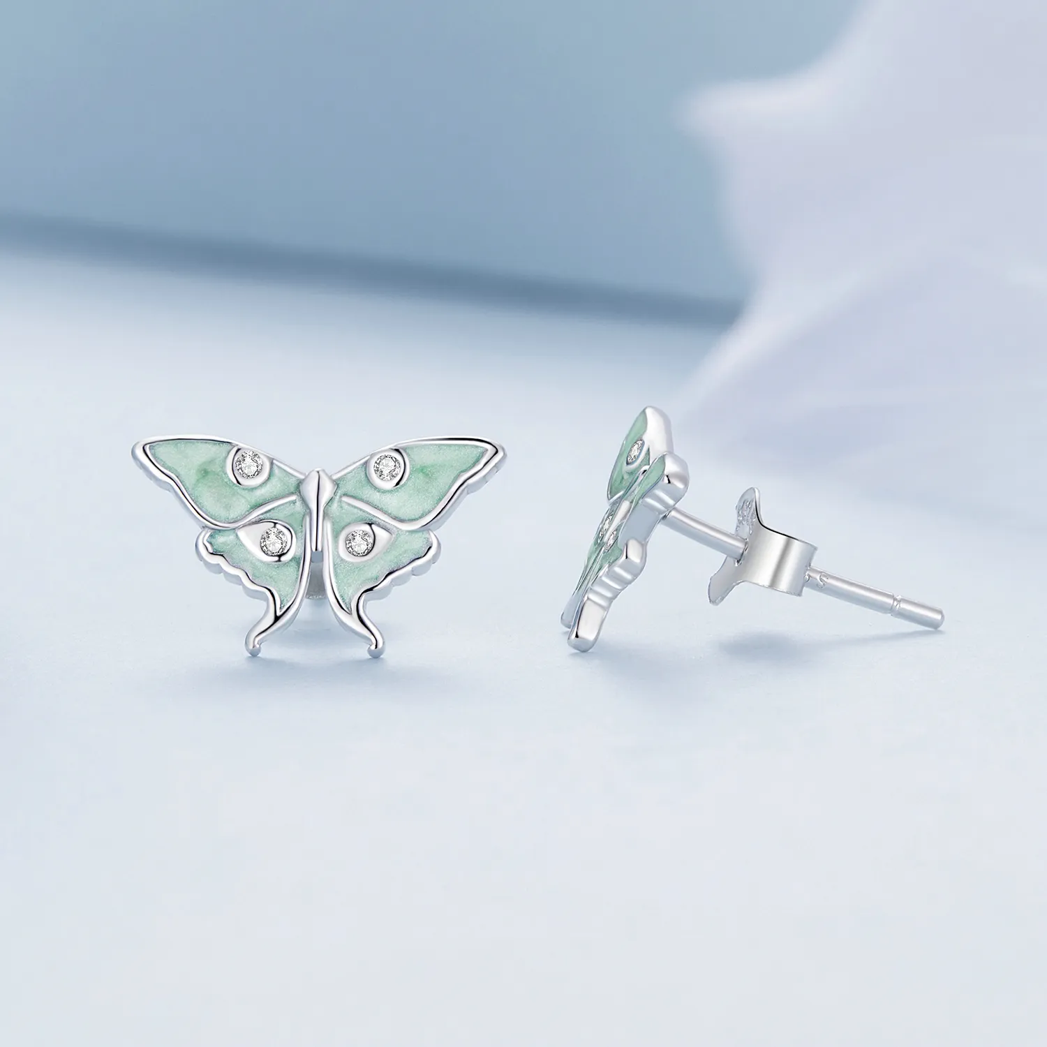 Pandora Style Wizard of Oz Butterfly Studs øredobber - BSE828