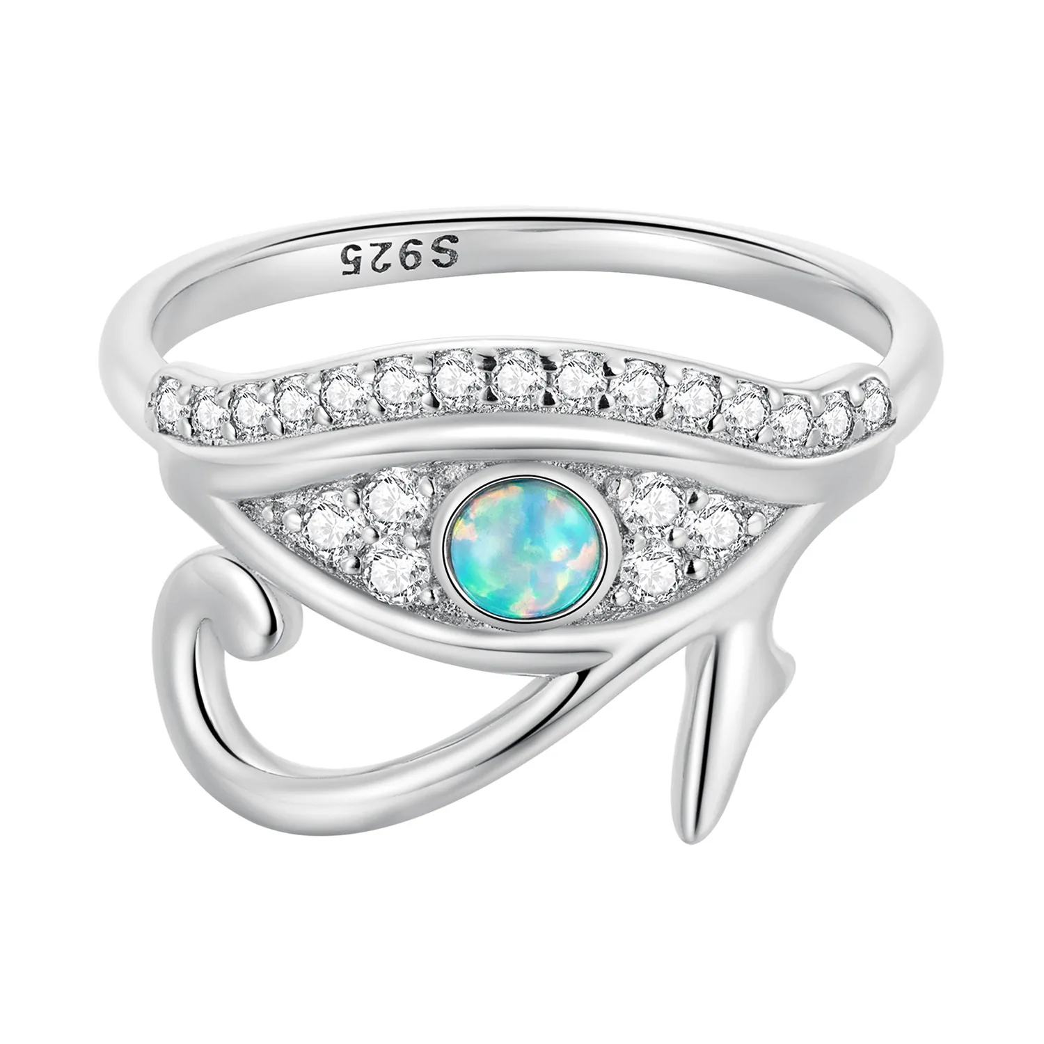 Pandora Style Zircon Eye of Horus Ring - BSR403