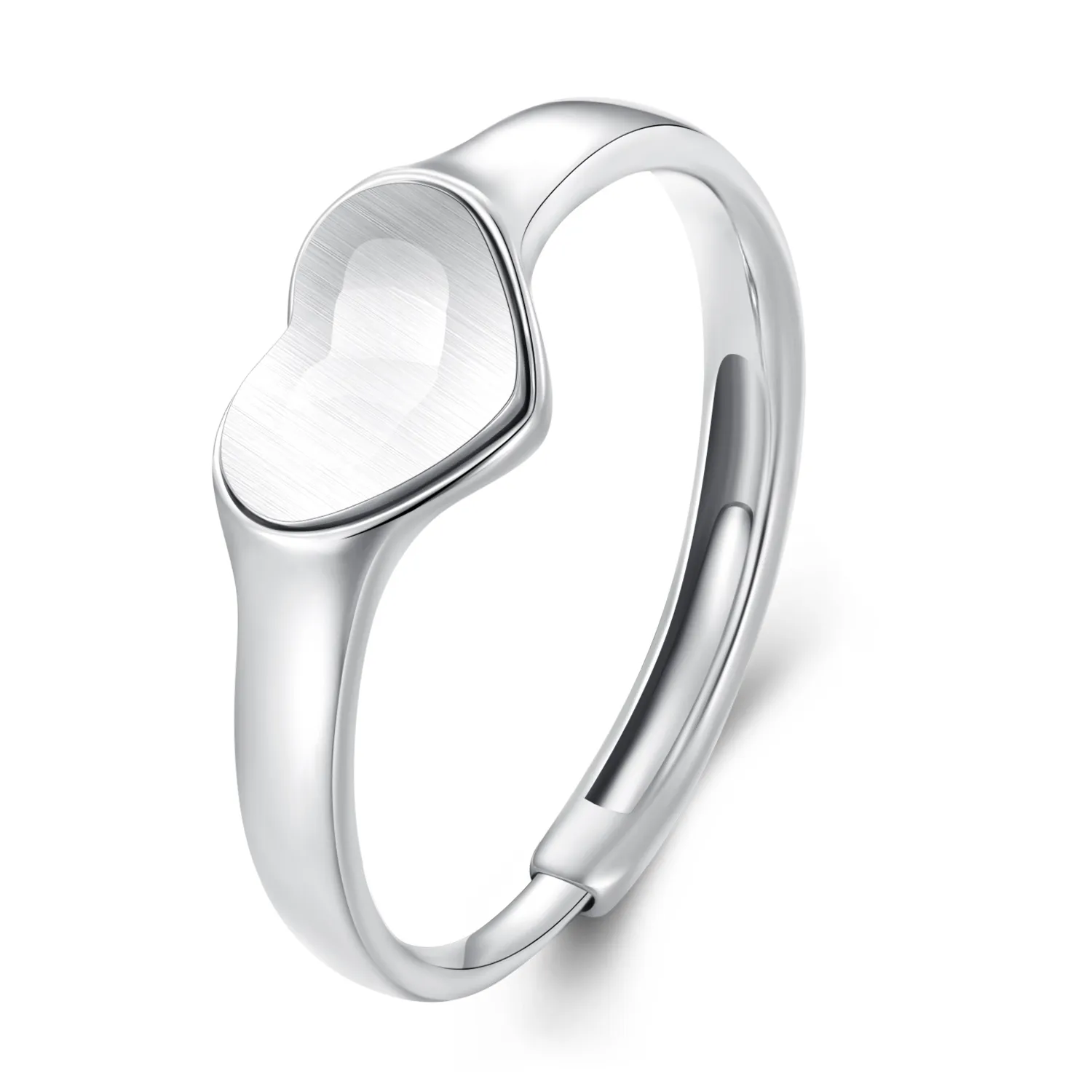 Pandora-stil hjerteformet reflekterende ring - BSR434