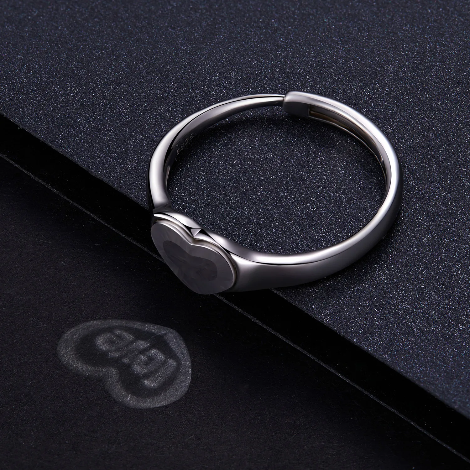 Pandora-stil hjerteformet reflekterende ring - BSR434