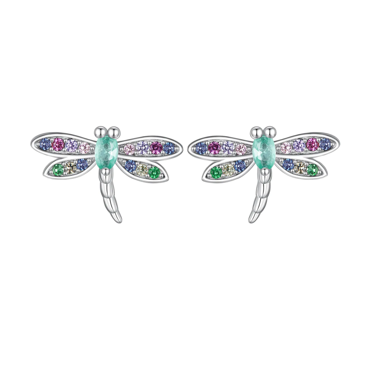 Øredobber i Pandora-stil Dragonfly Studs - BSE795