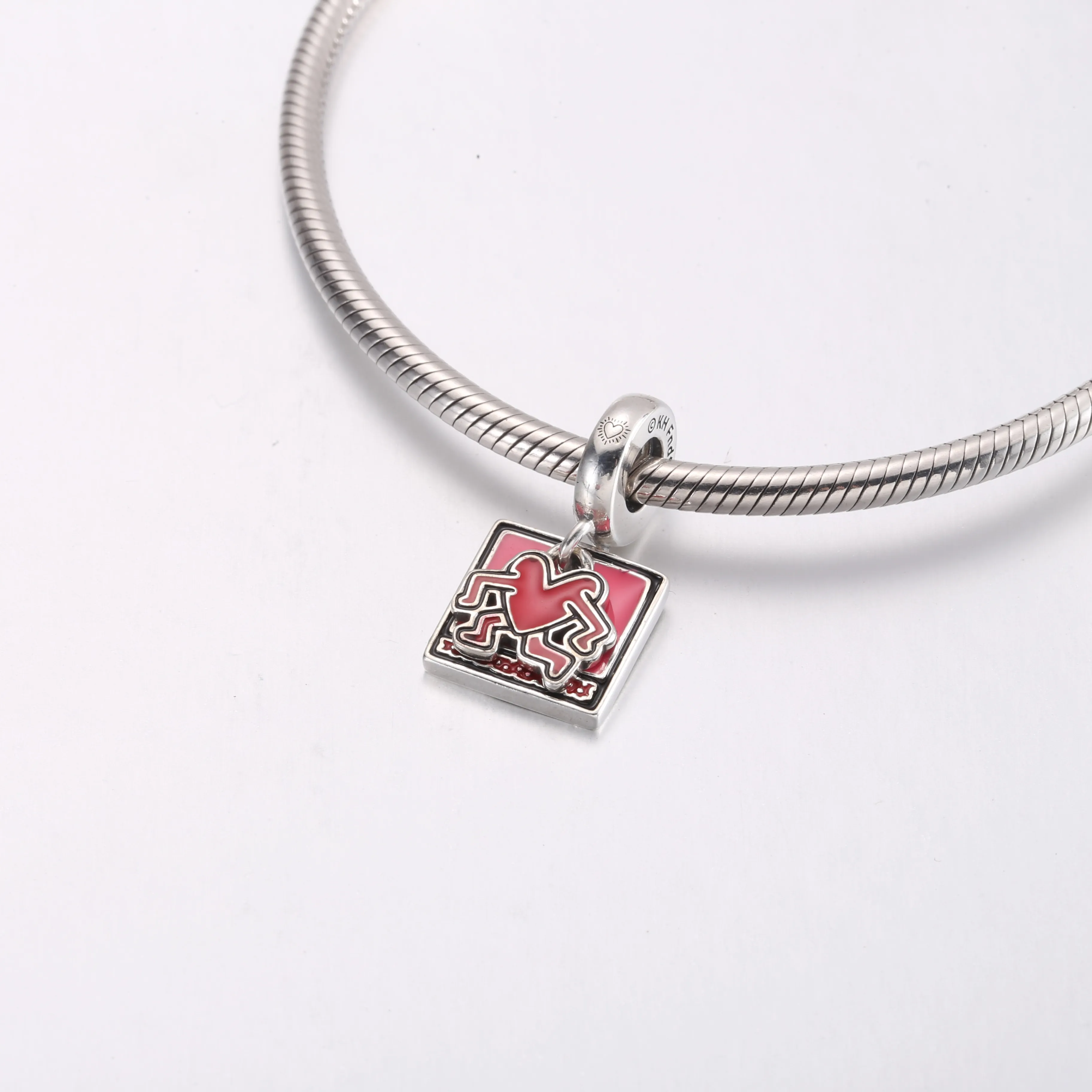 Keith Haring™ x Pandora Gående Hjerte Dobbel Hengende Charm - 792216C01