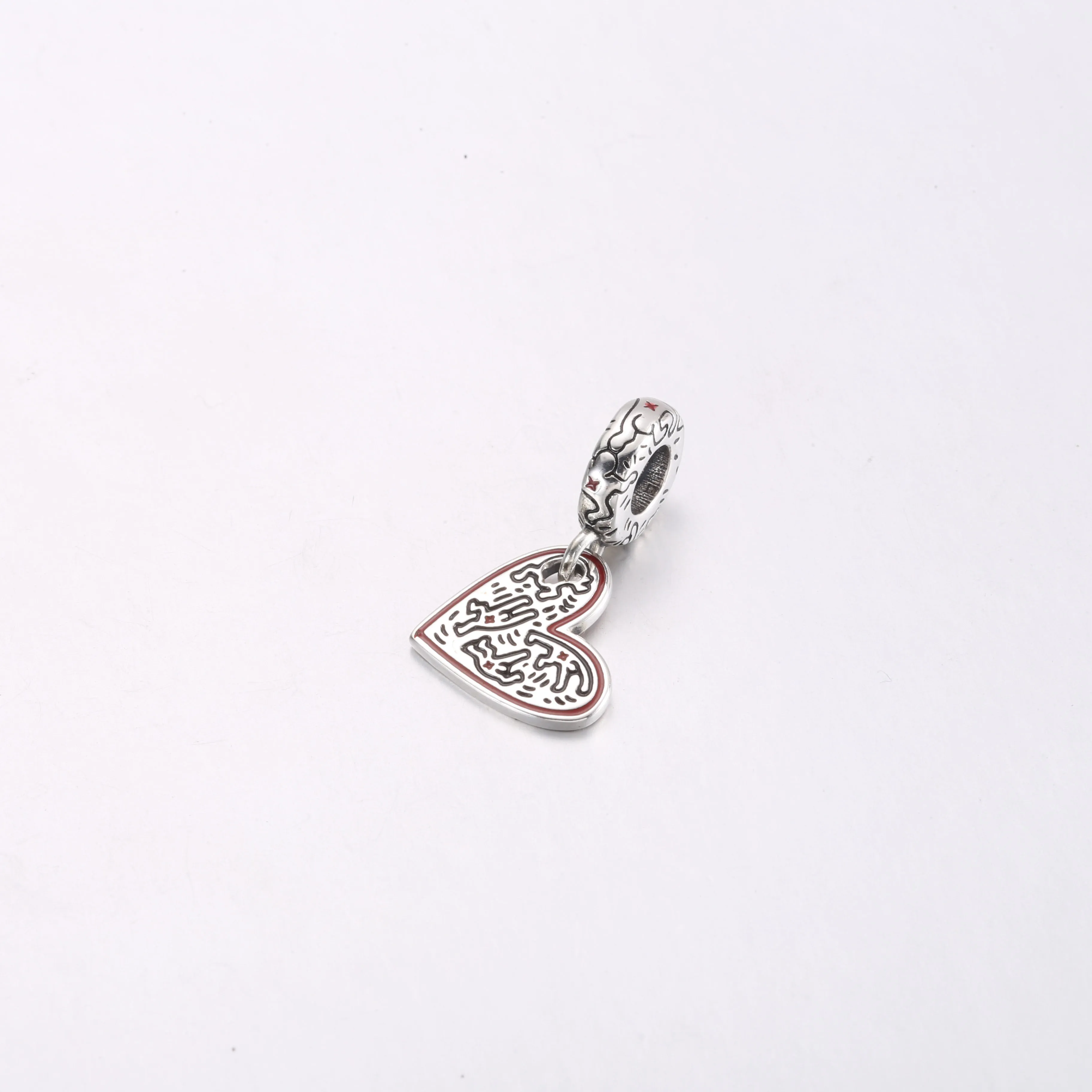 Keith Haring™ x Pandora Line Art People Heart Hengende Charm - 792215C01