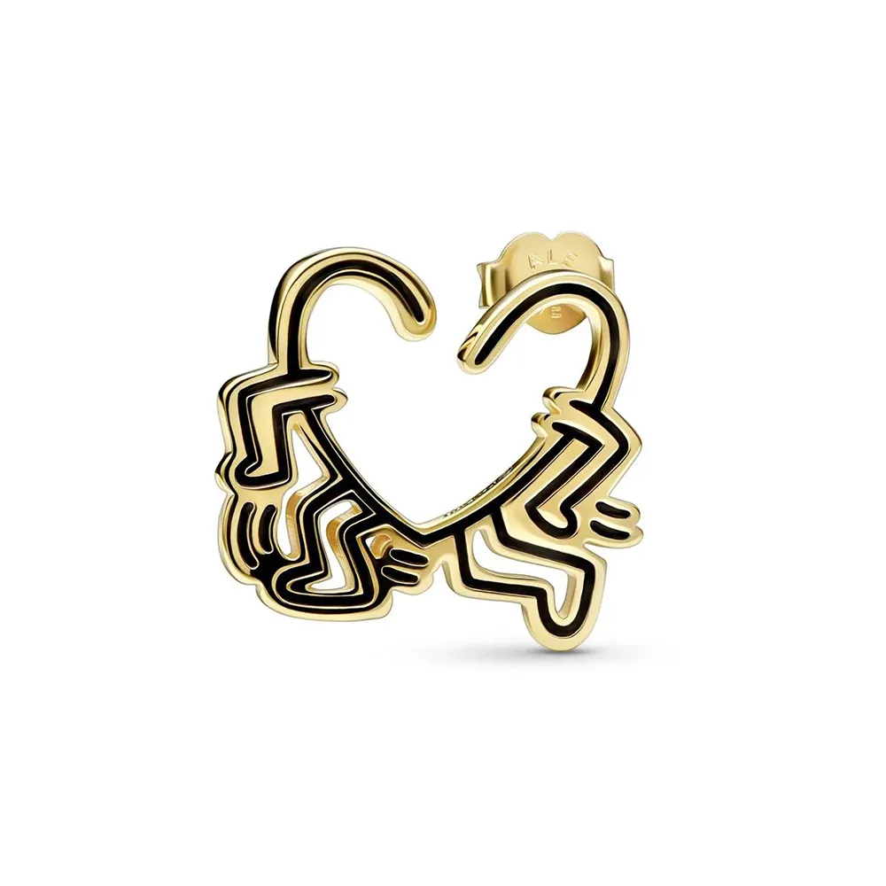 Keith Haring™ x Pandora Walking Heart Øredobb​ - 262221C01