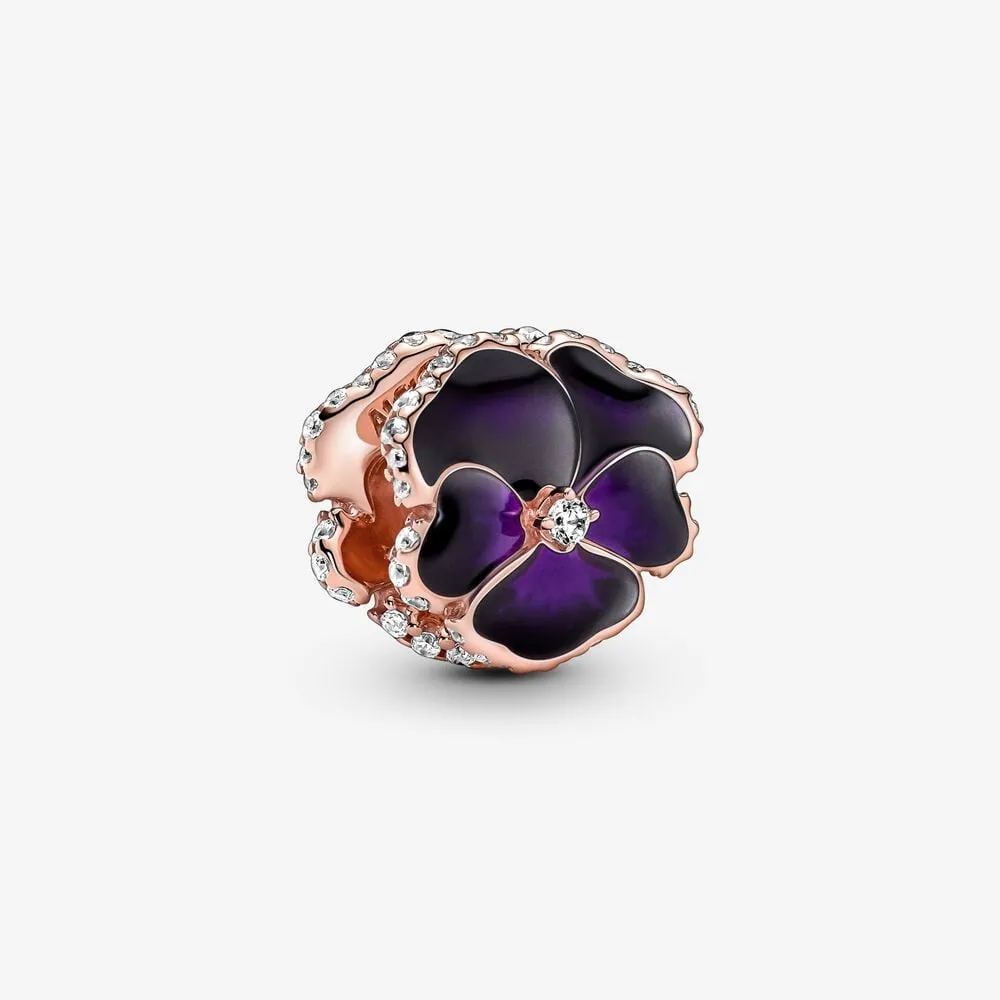 Pandora Dyplilla Stemorsblomst Charm - 780777C01