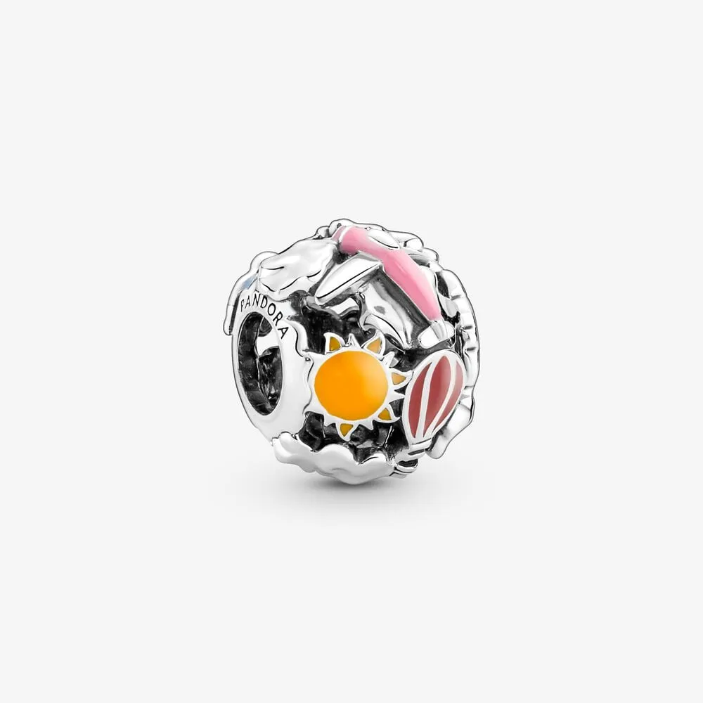 Pandora Fly Away Regnbuehimmel og Reise Charm - 791695C01