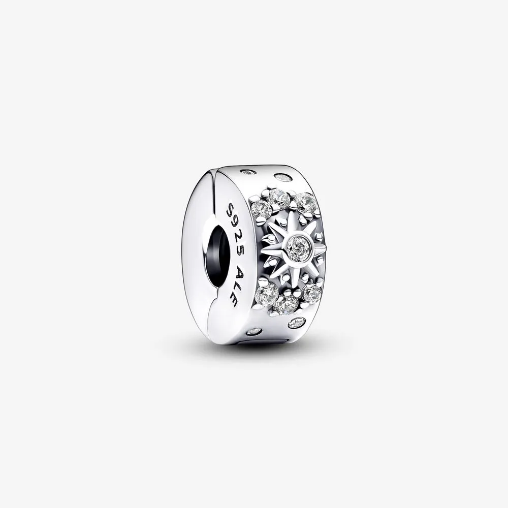 Pandora Sun moon sterling silver clip - 792841C01