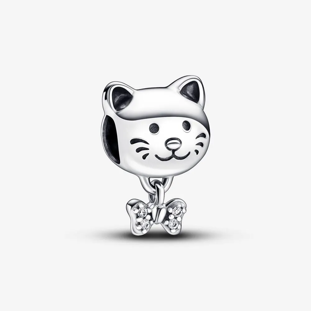 Pandora Katt og Sløyfe Charm - 792255C01