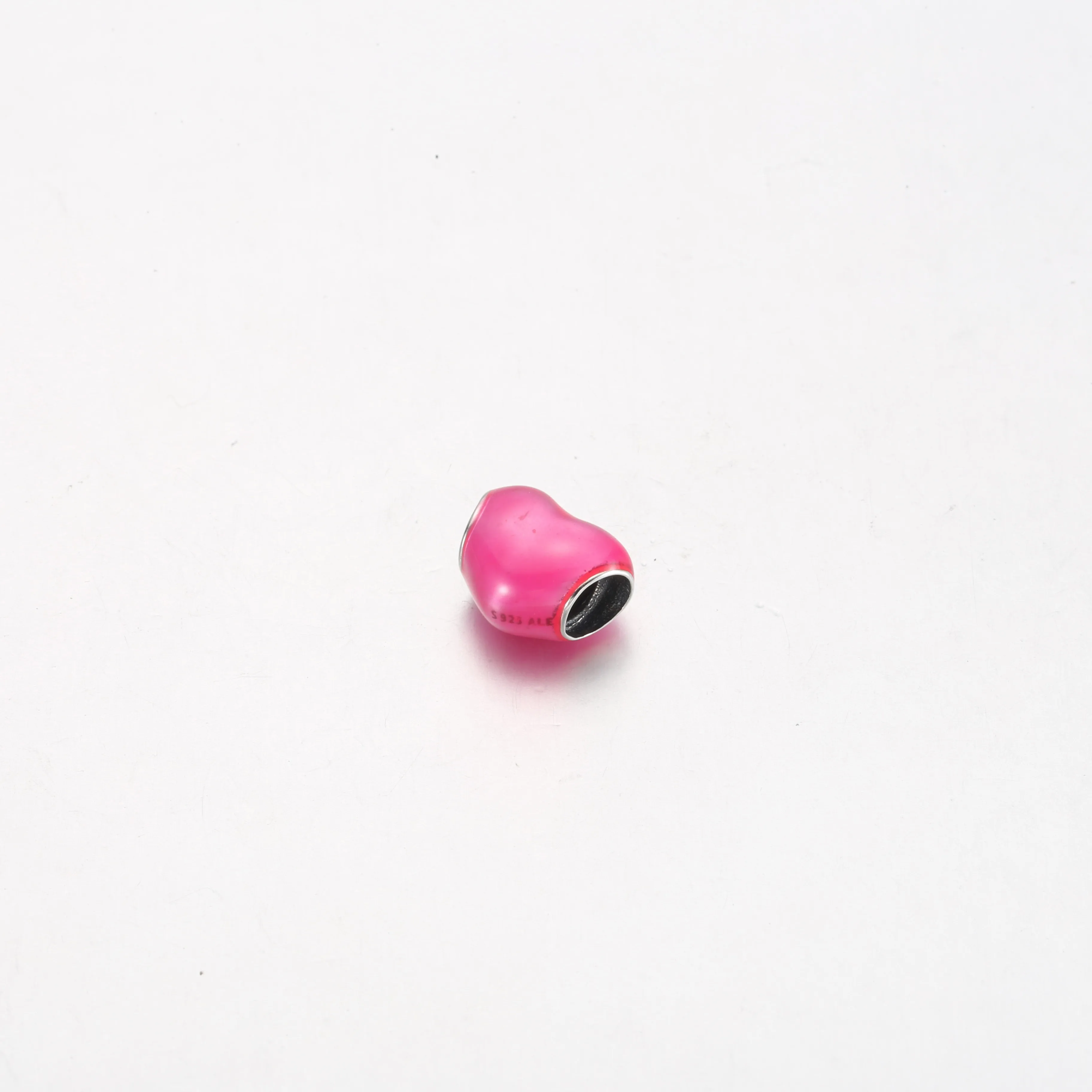 Pandora Metallisk Rosa Hjerte Charm - 799291C03