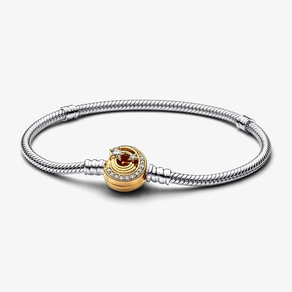 Pandora Moments Shooting Star Clasp Snake Chain Bracelet - 562205C01