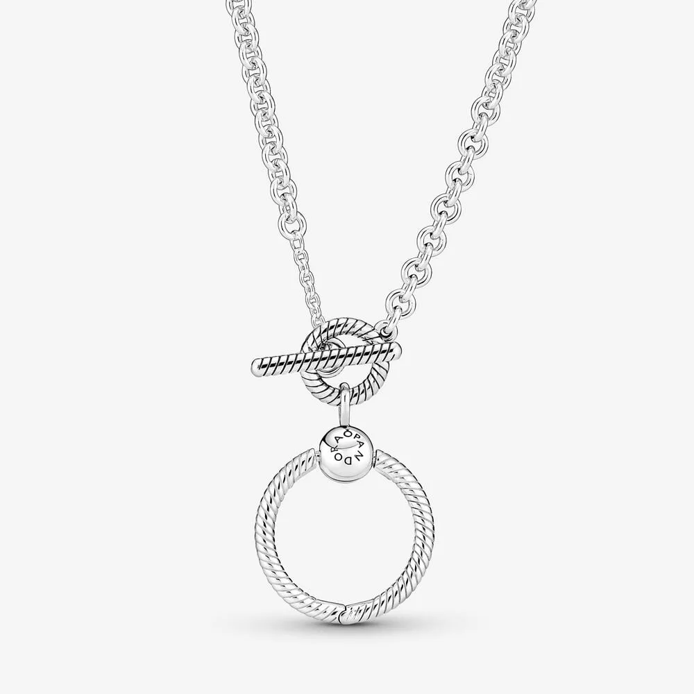 pandora moments o pendant t bar halskjede 391157c00