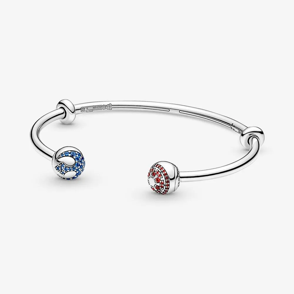 Pandora Moments Star Wars™ Lyse og Mørke Side Logo Åpent Bangle - 591139C01