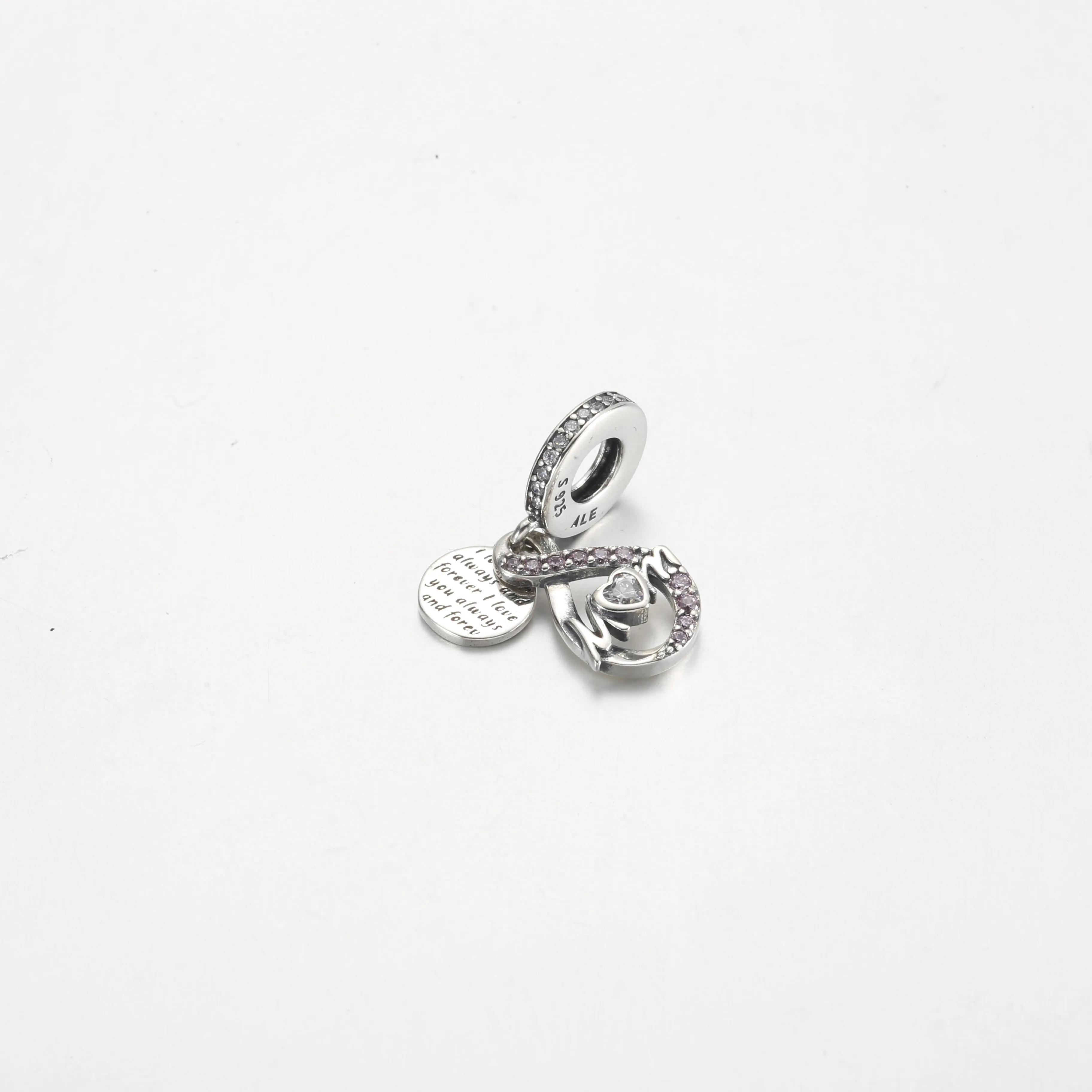 Pandora Mor Evighet Pavé Dobbel Hengende Charm - 791468C01