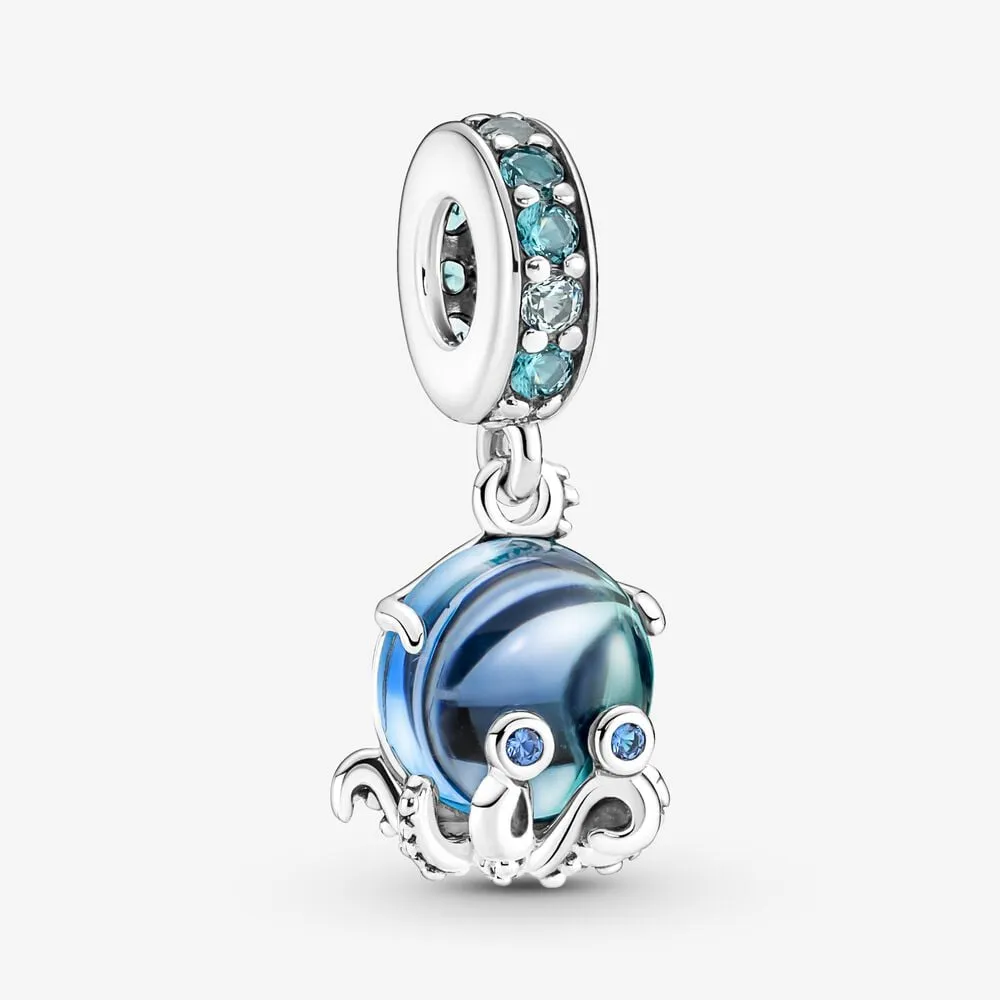 pandora muranoglass søt blekksprut hengende charm 791694c01