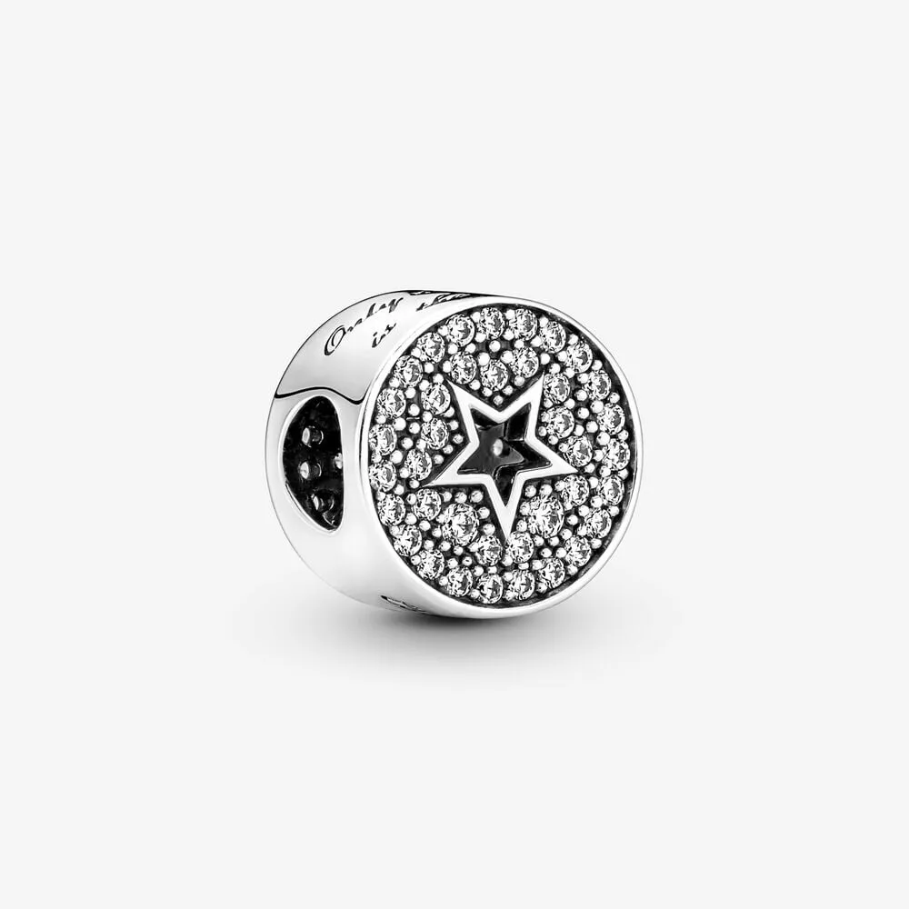 Pandora Pavé og Stjerne Gratulasjoner Charm - 790793C01