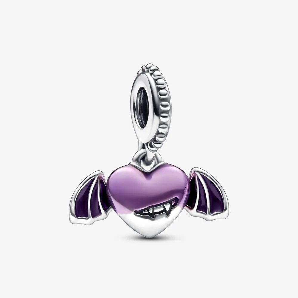 pandora vampyr hjerte med vinger hengende charm 792290c01