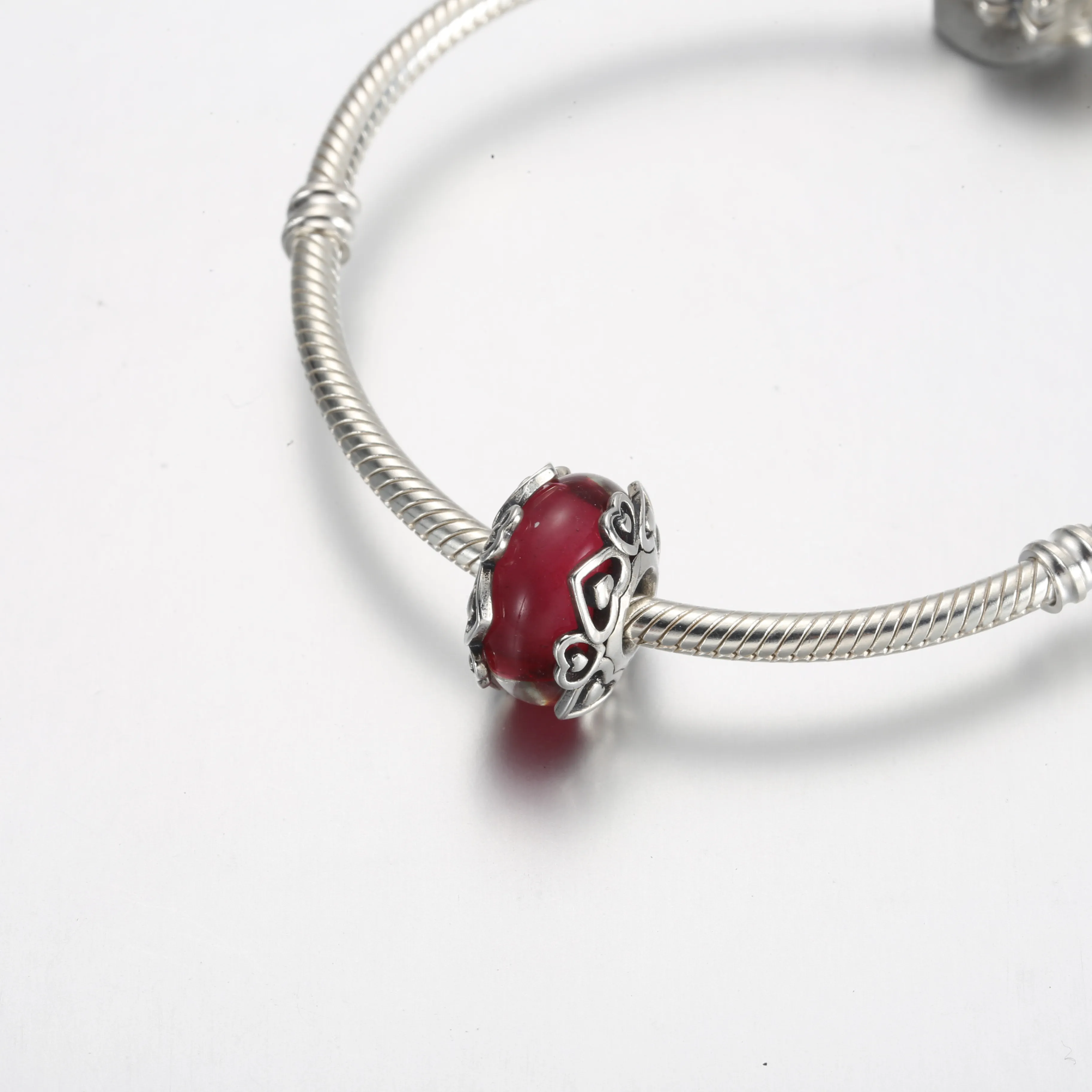 Pandora Vis Din Kjærlighet Rosa Muranoglass Charm - 791159C00