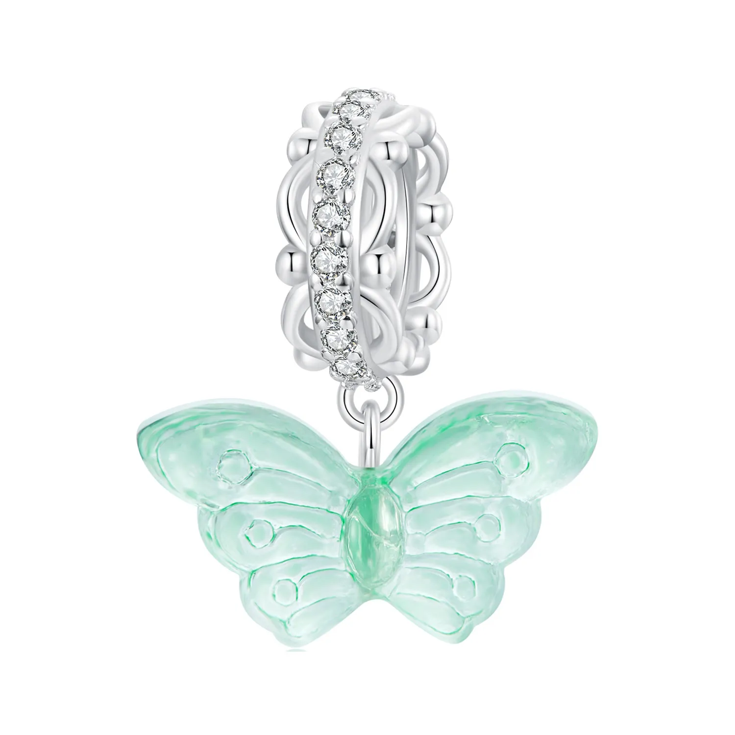 PANDORA Style Green Butterfly Charm - SCC2712