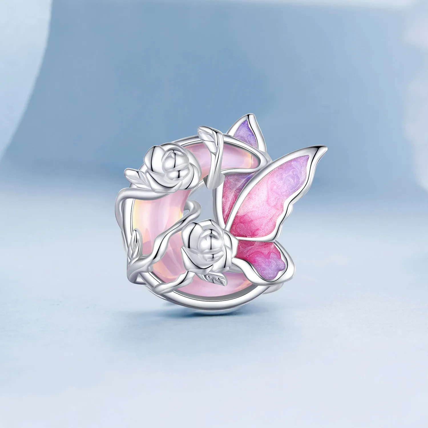 PANDORA Style Neon Moonlight Butterfly Charm - BSC968