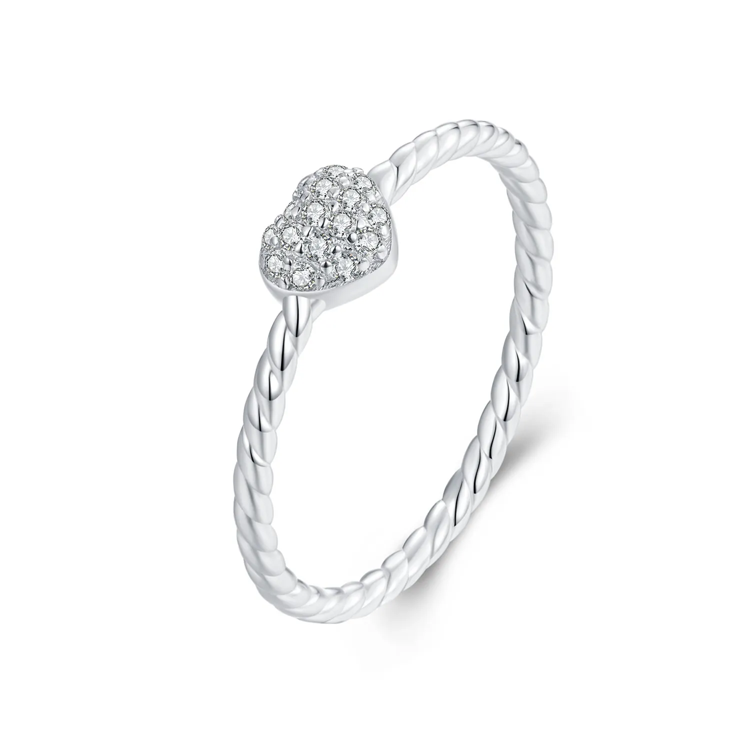 PANDORA Style Shining Heart Ring - BSR516