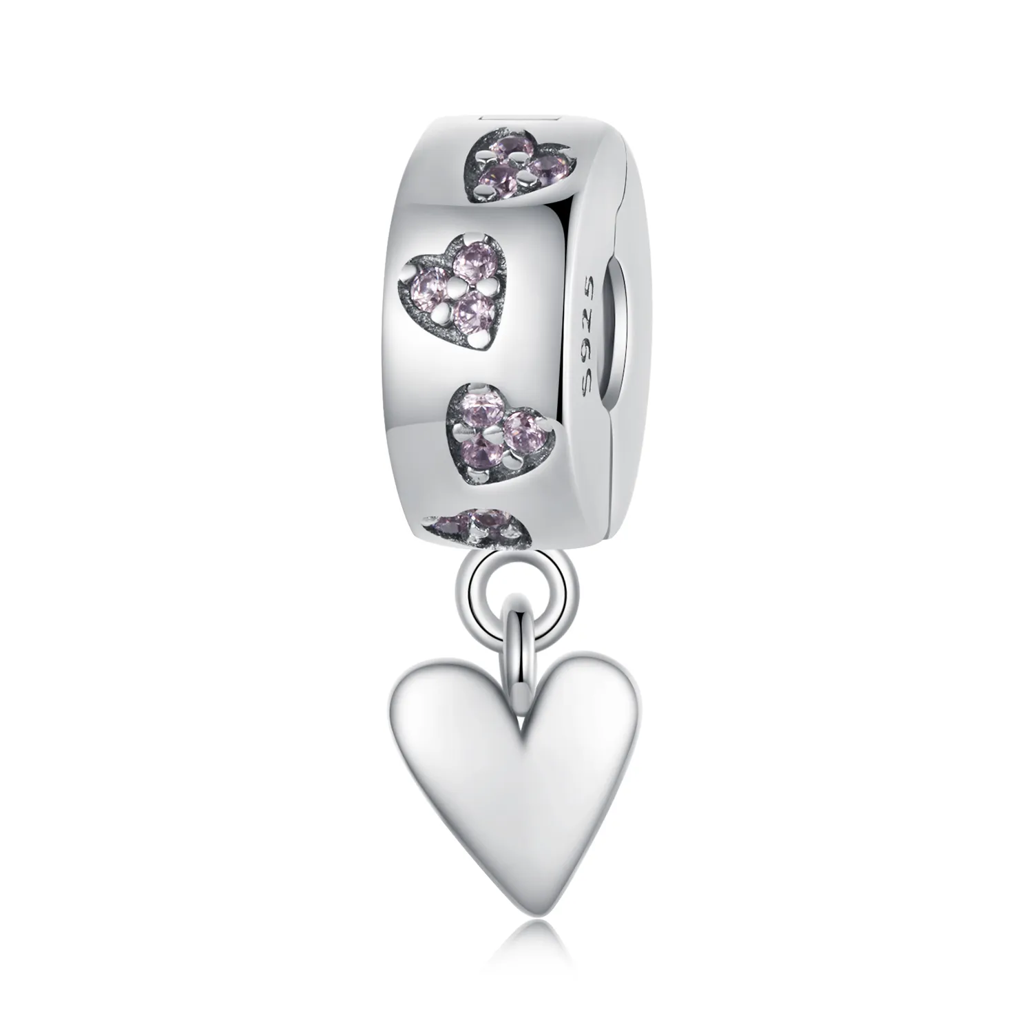 pandora style smart heart silikonspenne charm scc2694