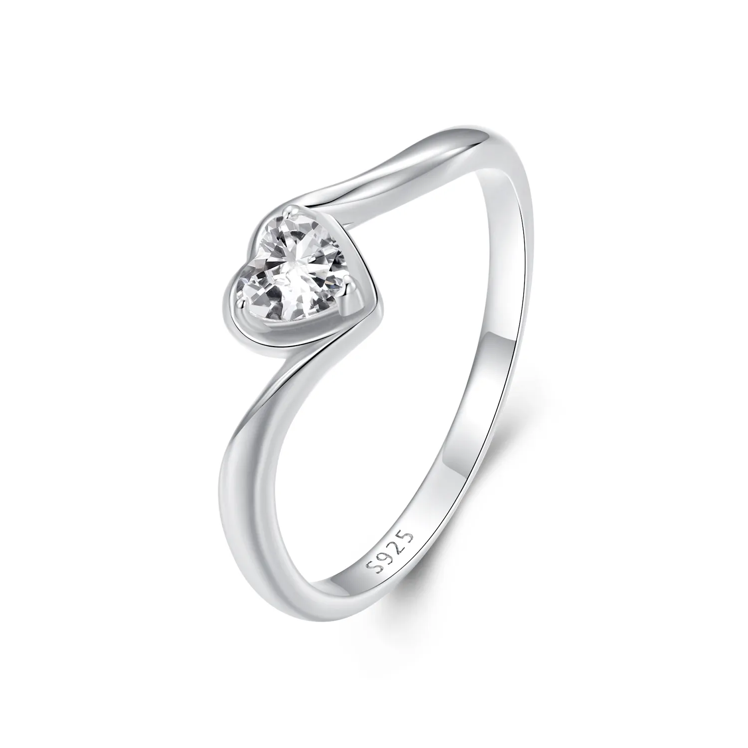 PANDORA Style Exquisite Love Moissanite Ring (ett sertifikat) - MSR047