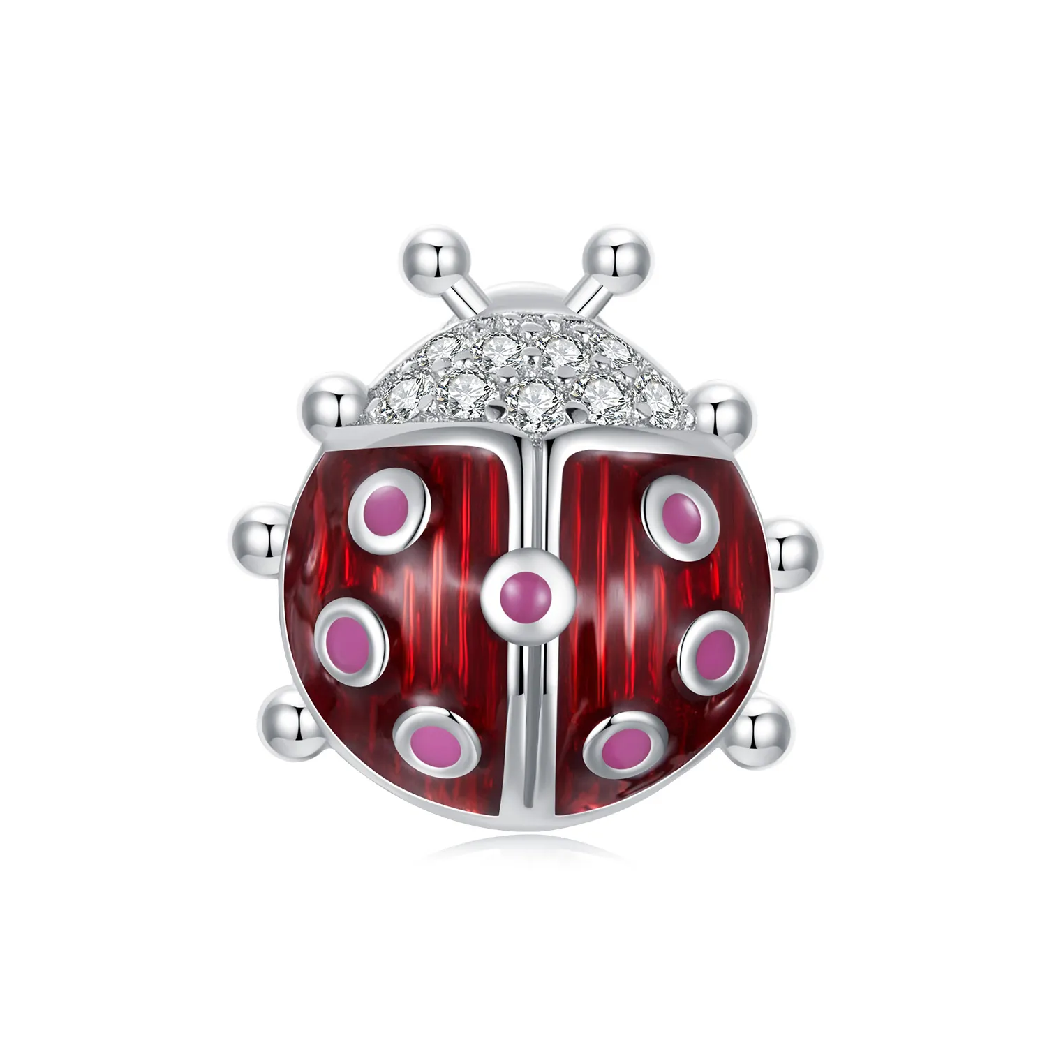 PANDORA Style Glow-In-The-Dark Ladybug Charm - SCC2735