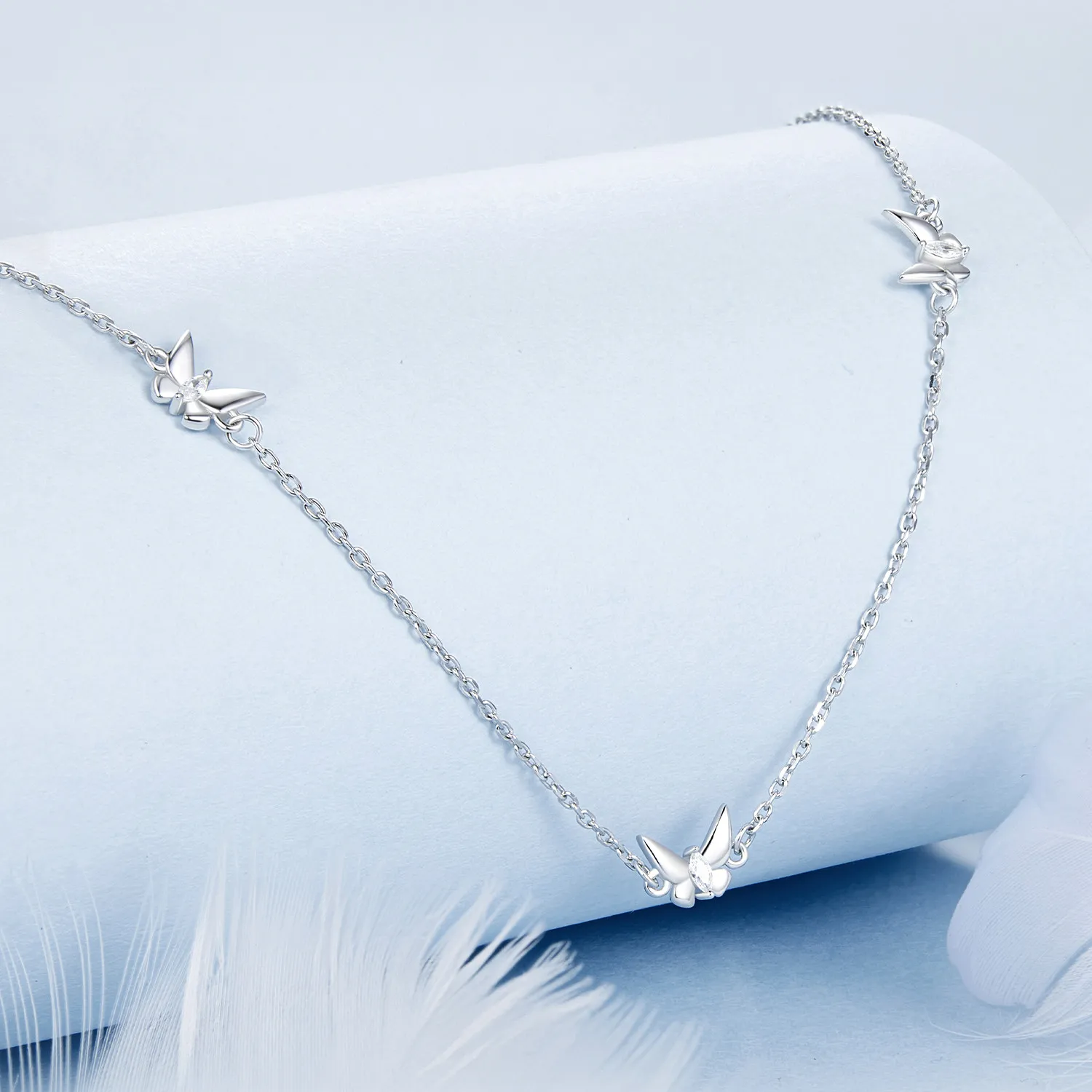 PANDORA Style Small Butterfly Clavicle Chain - BSN376