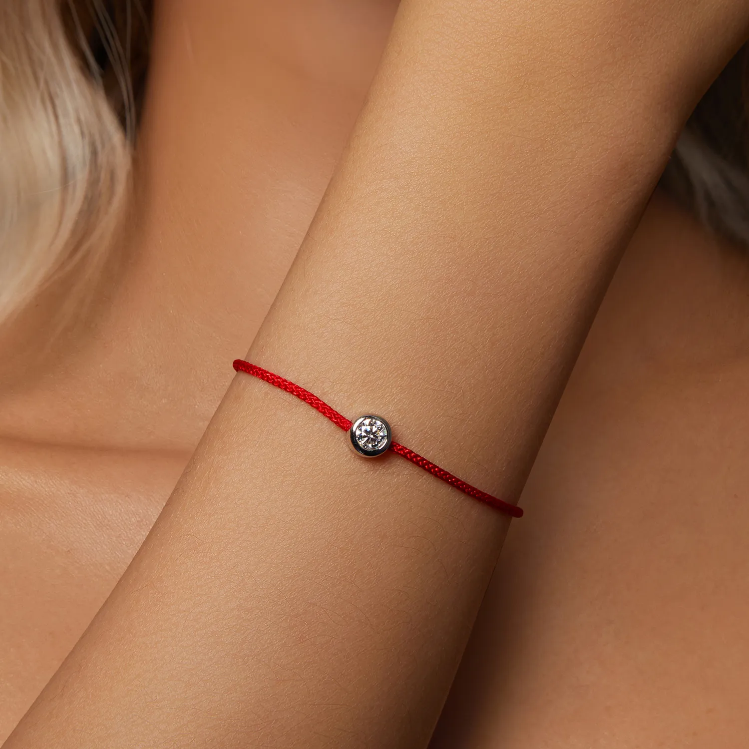 PANDORA Style Utsøkt Moissanite Red Rope Armbånd (ett sertifikat) - MSB014