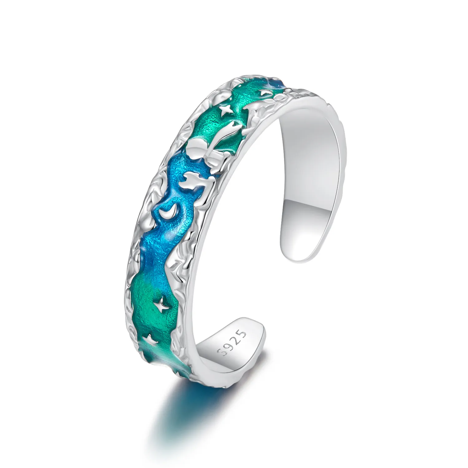 pandora style aurora stars little prince and fox åpningsring scr1021 e