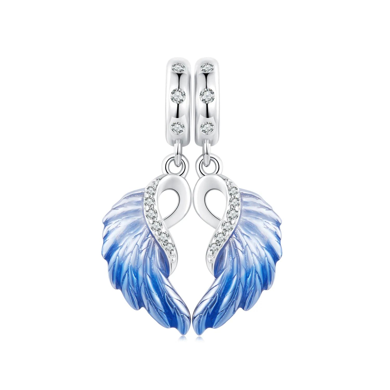 PANDORA Style Blue Wings Double Pendant - SCC2781