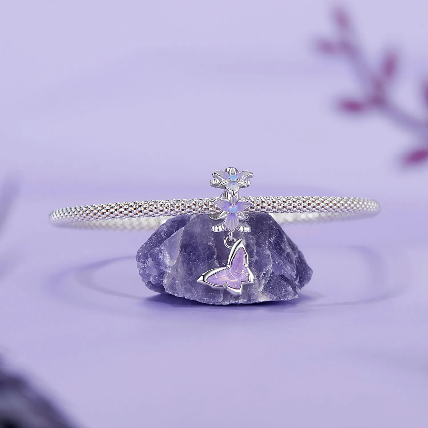 PANDORA Style Butterfly Iris Anheng - BSC1033