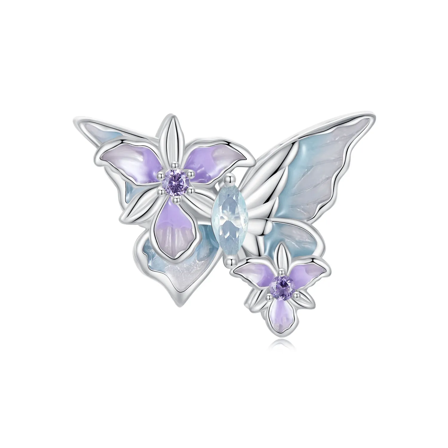 pandora style butterfly iris sjarm bsc1030