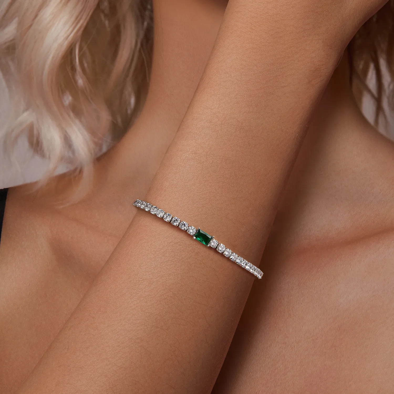 PANDORA Style Elegant Emerald Armbånd - BSB179