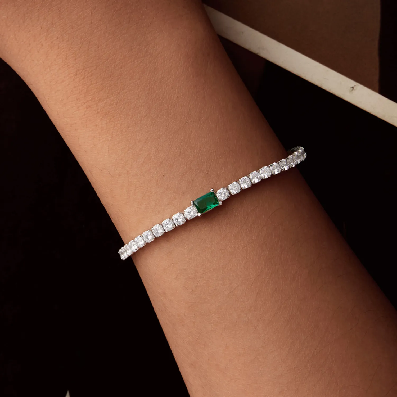 PANDORA Style Elegant Emerald Armbånd - BSB179