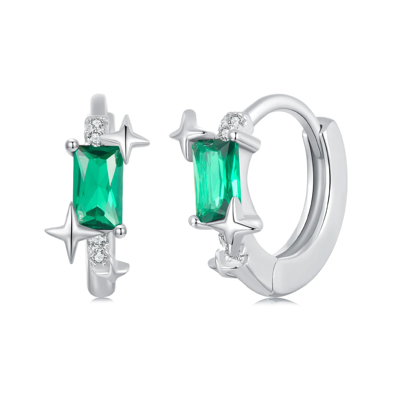 PANDORA Style Emerald Star øredobber - BSE1036