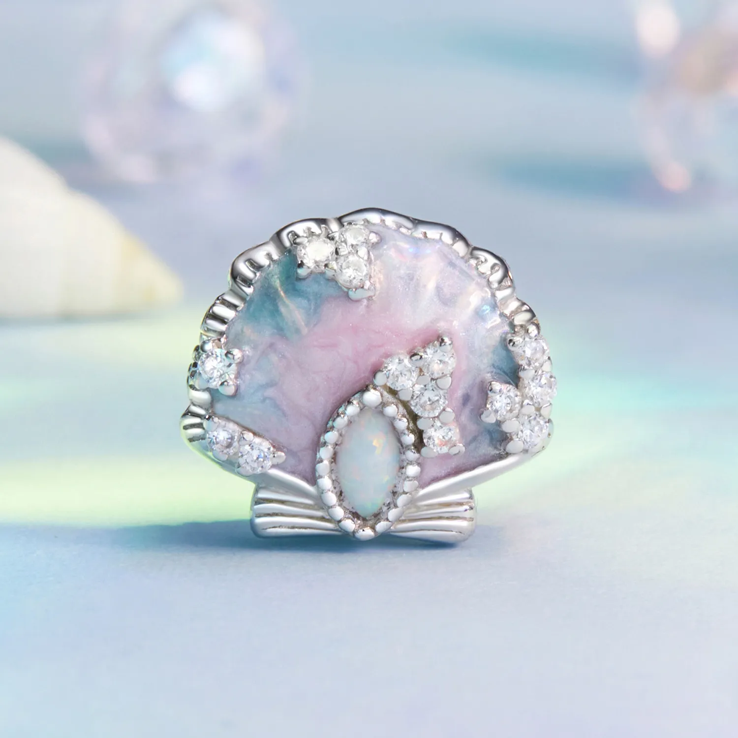 PANDORA Style Fantasy colorful shell charm - BSC1017