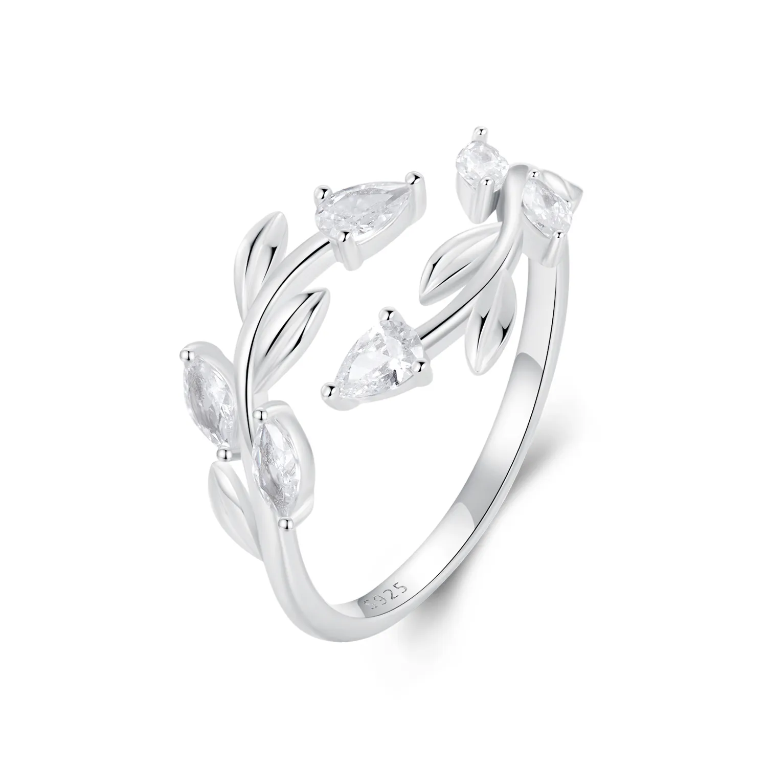 pandora style leaf wrap åpen ring bsr552 e