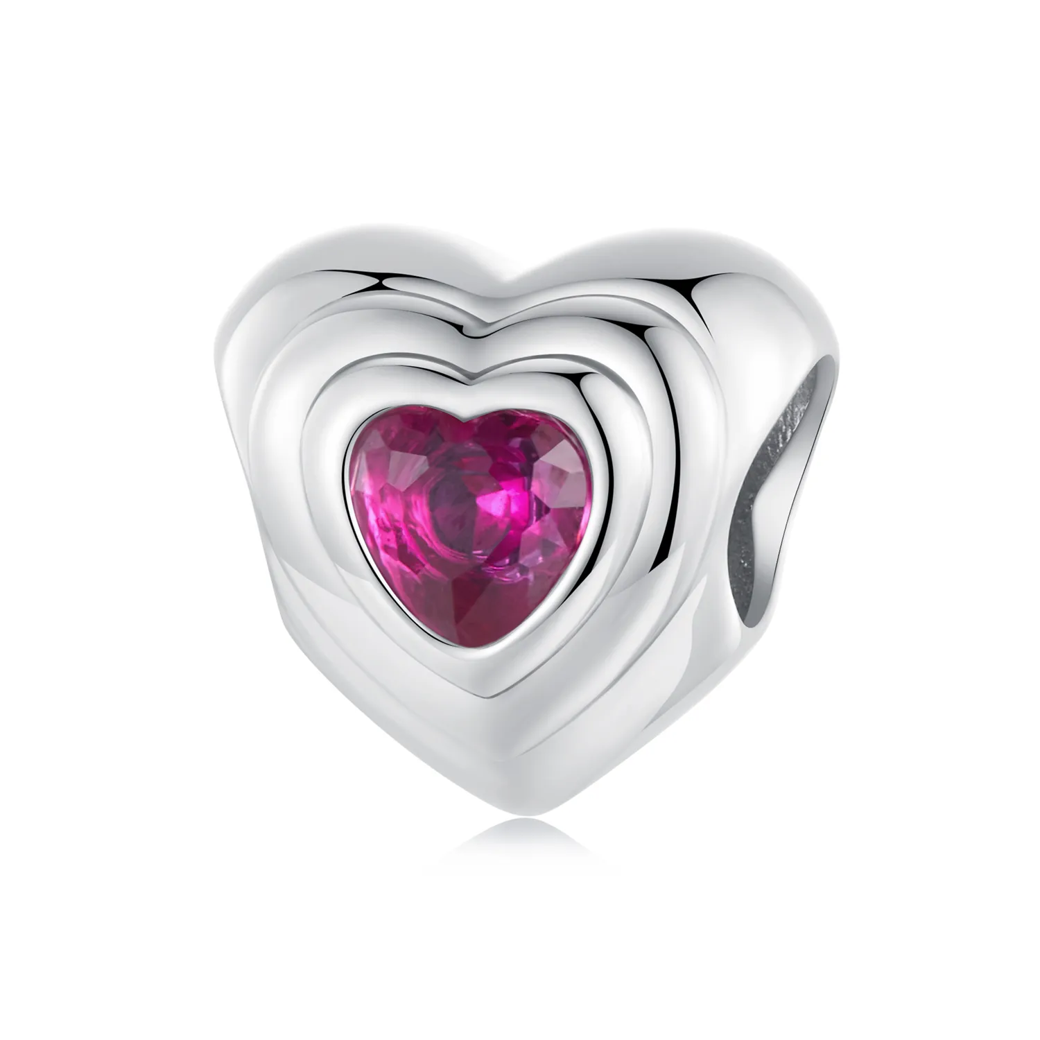 PANDORA Style Love Heart Klassisk Halo sjarm - SCC2776