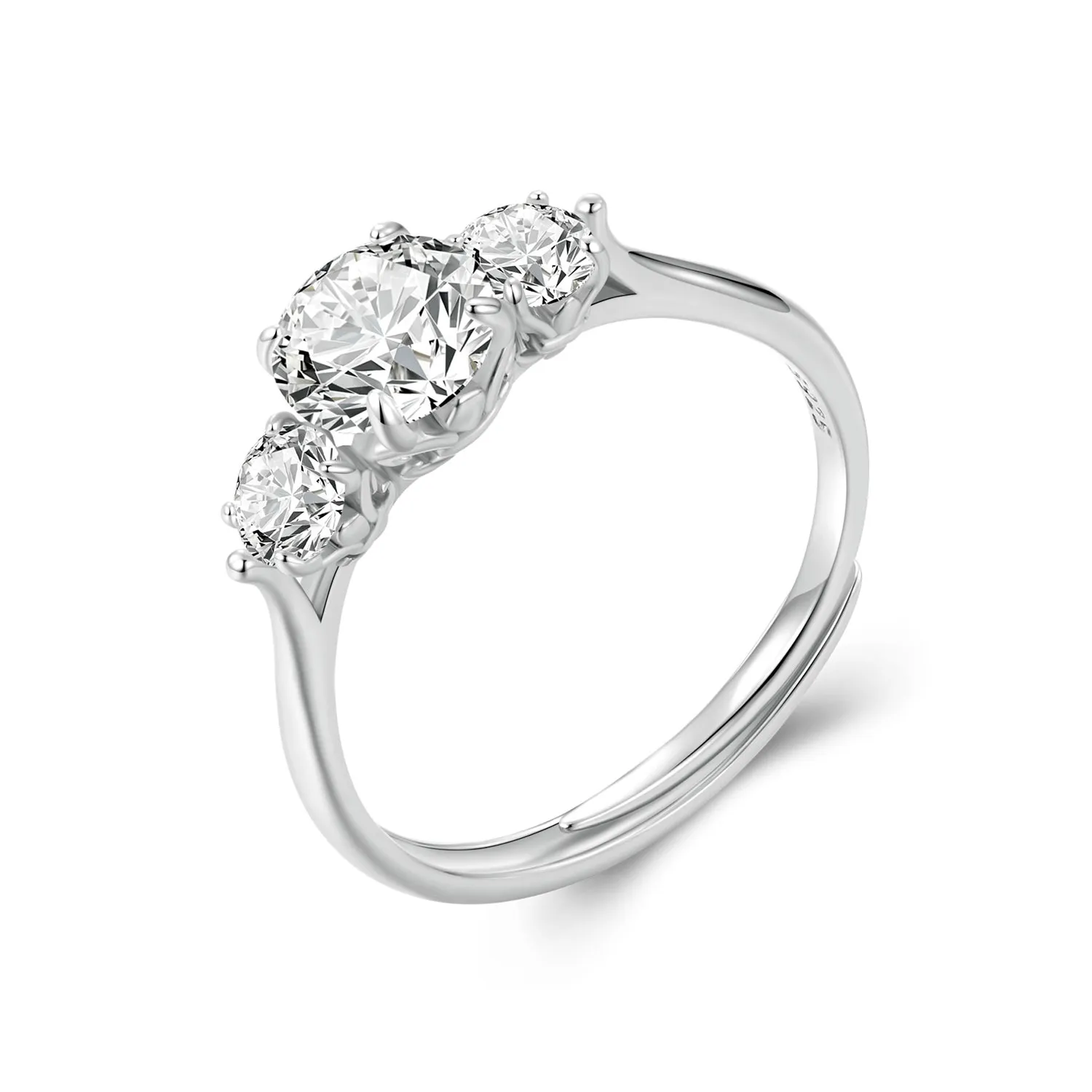 PANDORA Style Romantic 1kt Moissanite ring (med ett sertifikat) - MSR051-E