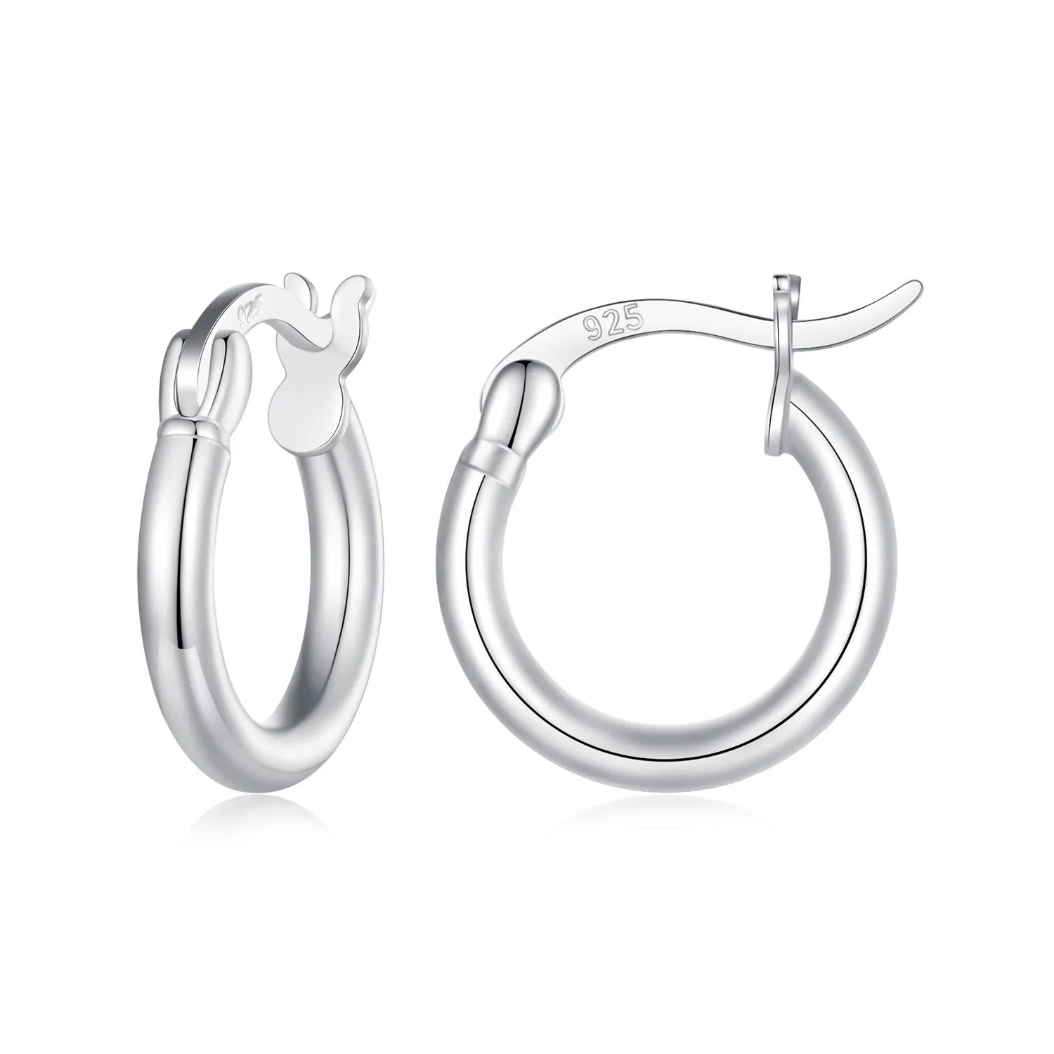 pandora style small circle hoops øredobber sce1608 s