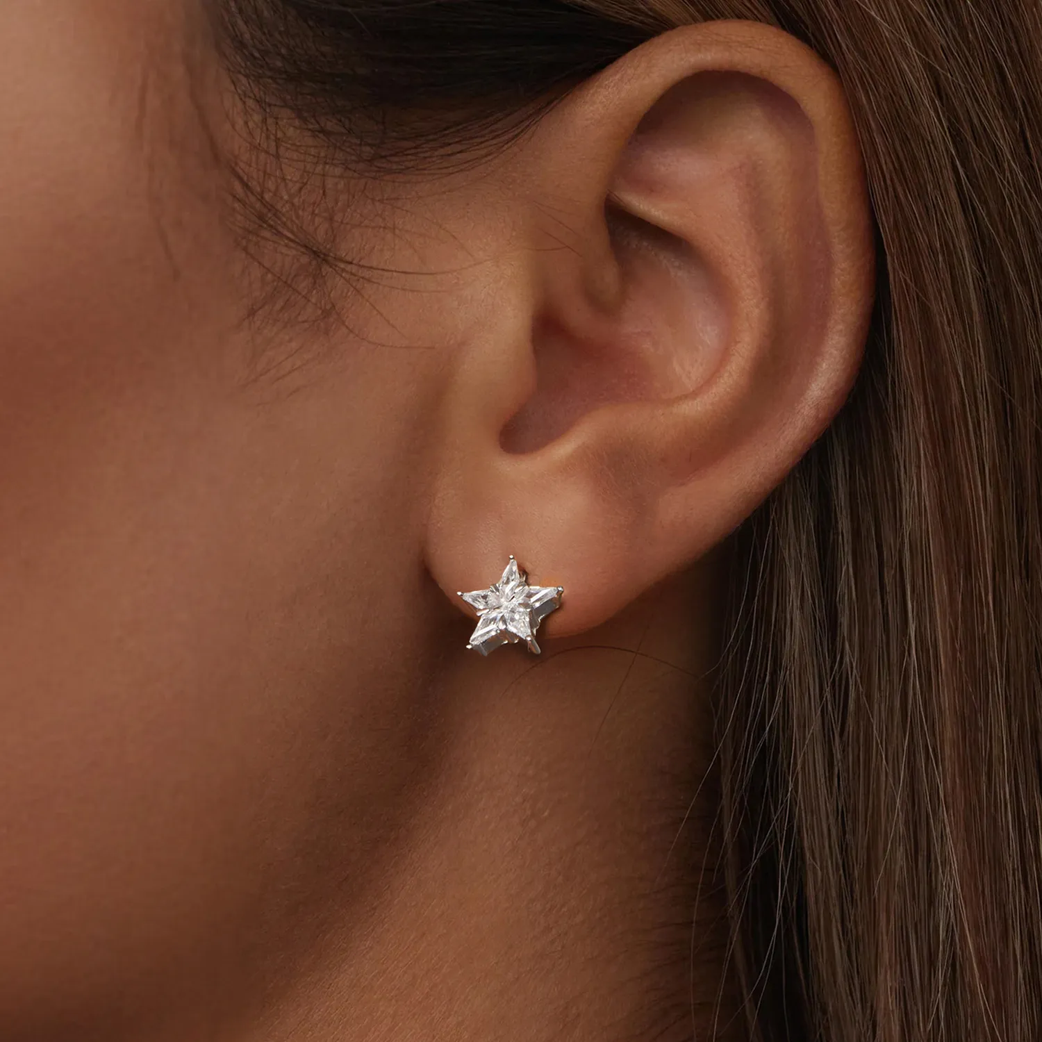 PANDORA Style Star glitrende øredobber - BSE1009