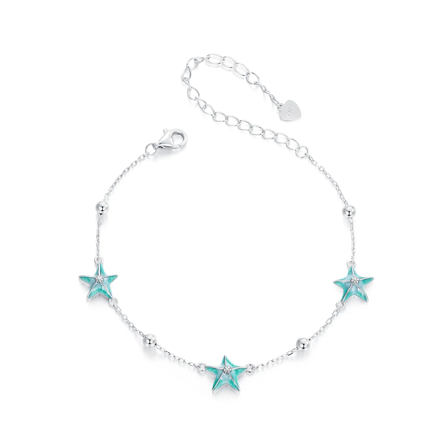 PANDORA Style Starfish Teal Armbånd - SCB276