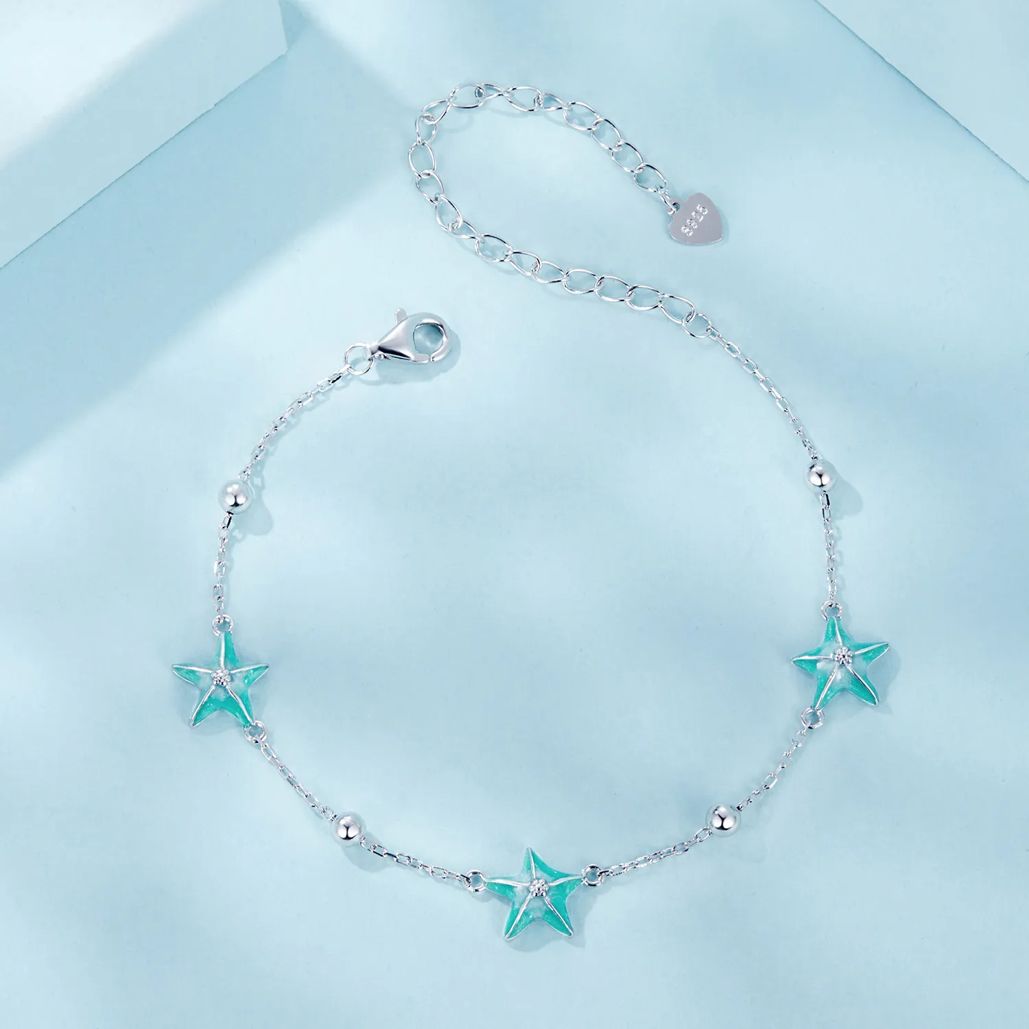 PANDORA Style Starfish Teal Armbånd - SCB276