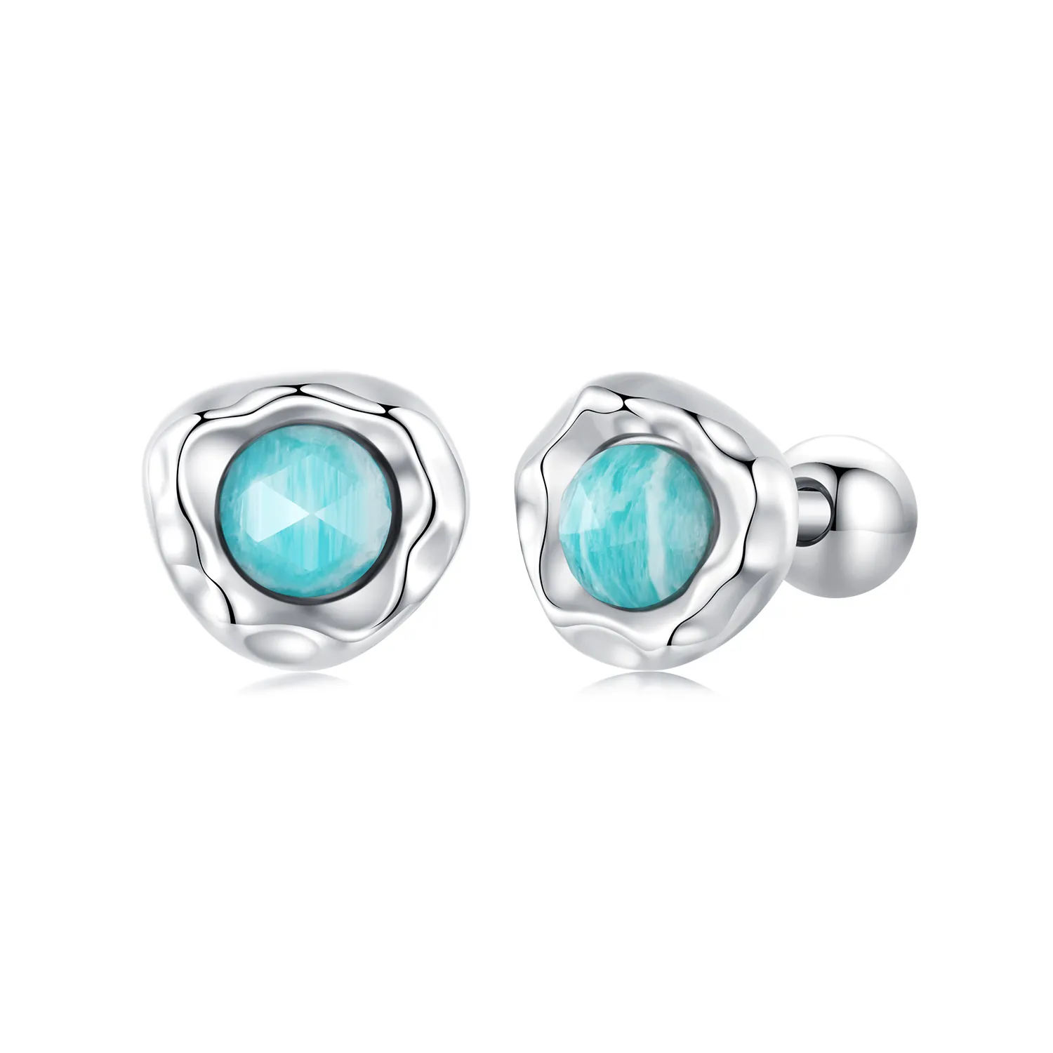 PANDORA Style Amazonite øredobber - BSE1056