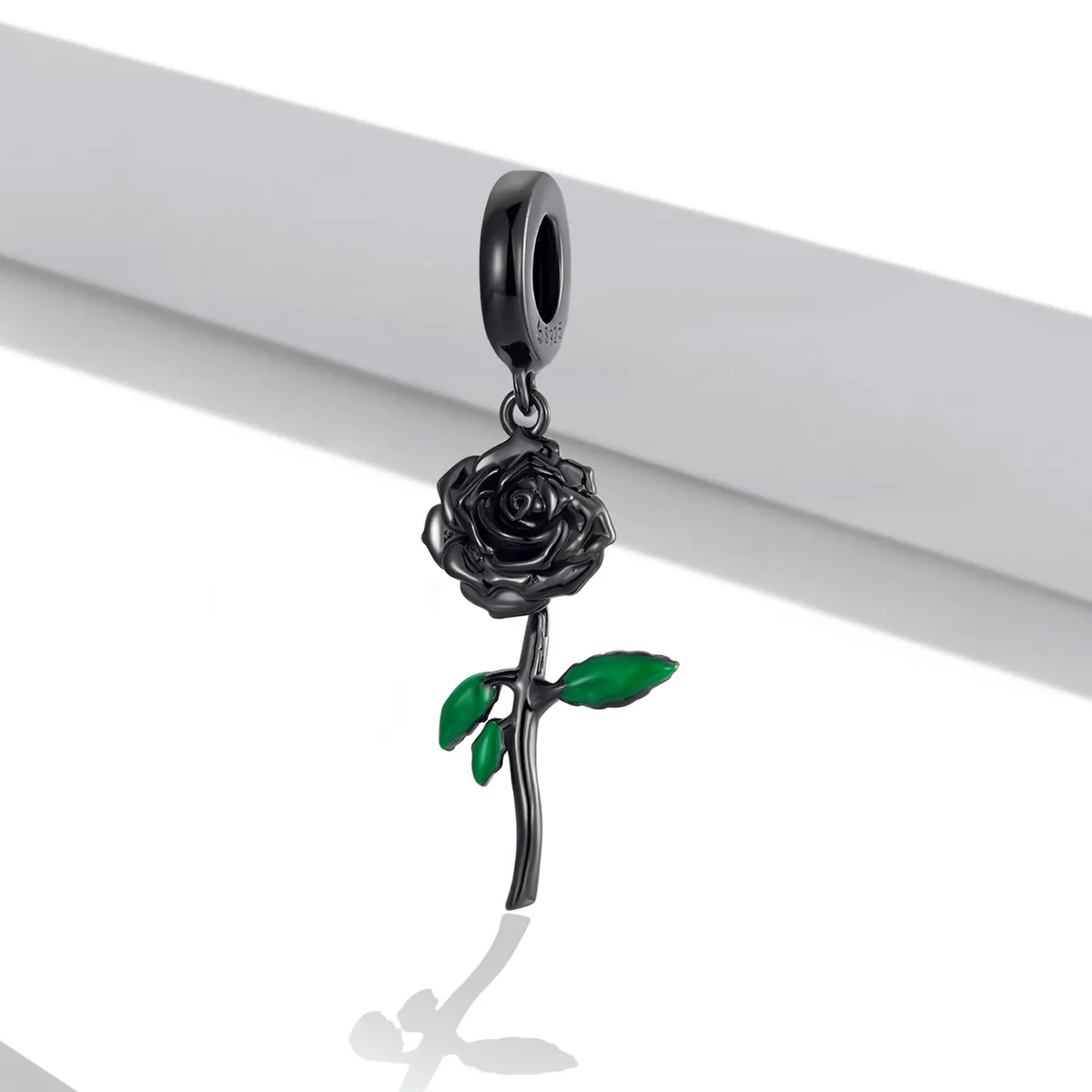 PANDORA Style Black Rose Pendel - BSC584