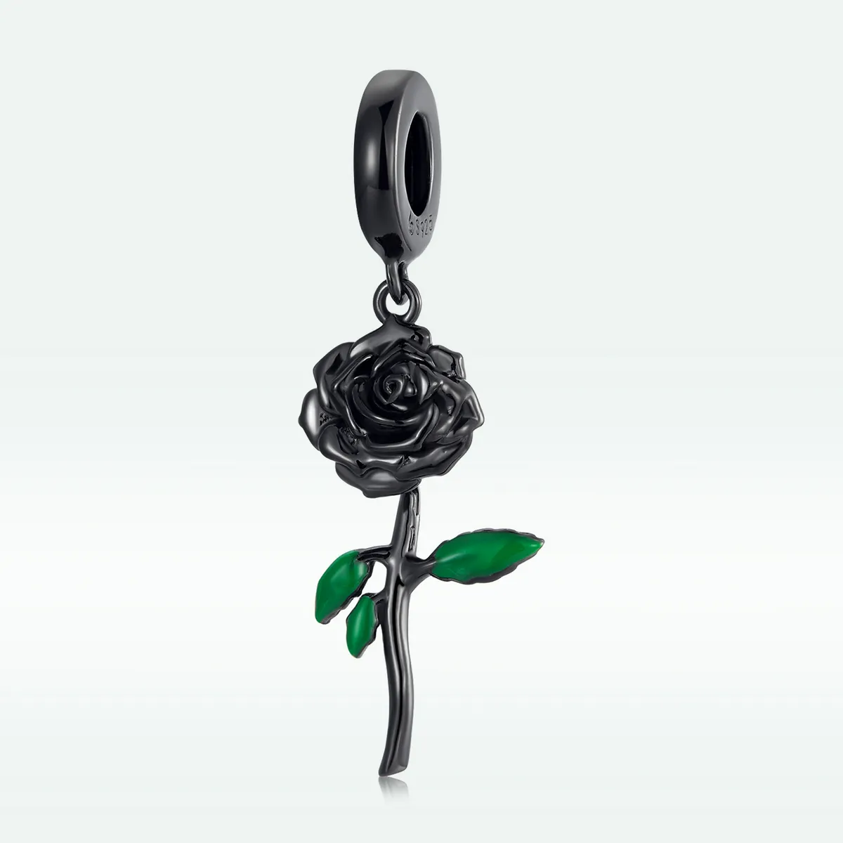 PANDORA Style Black Rose Pendel - BSC584