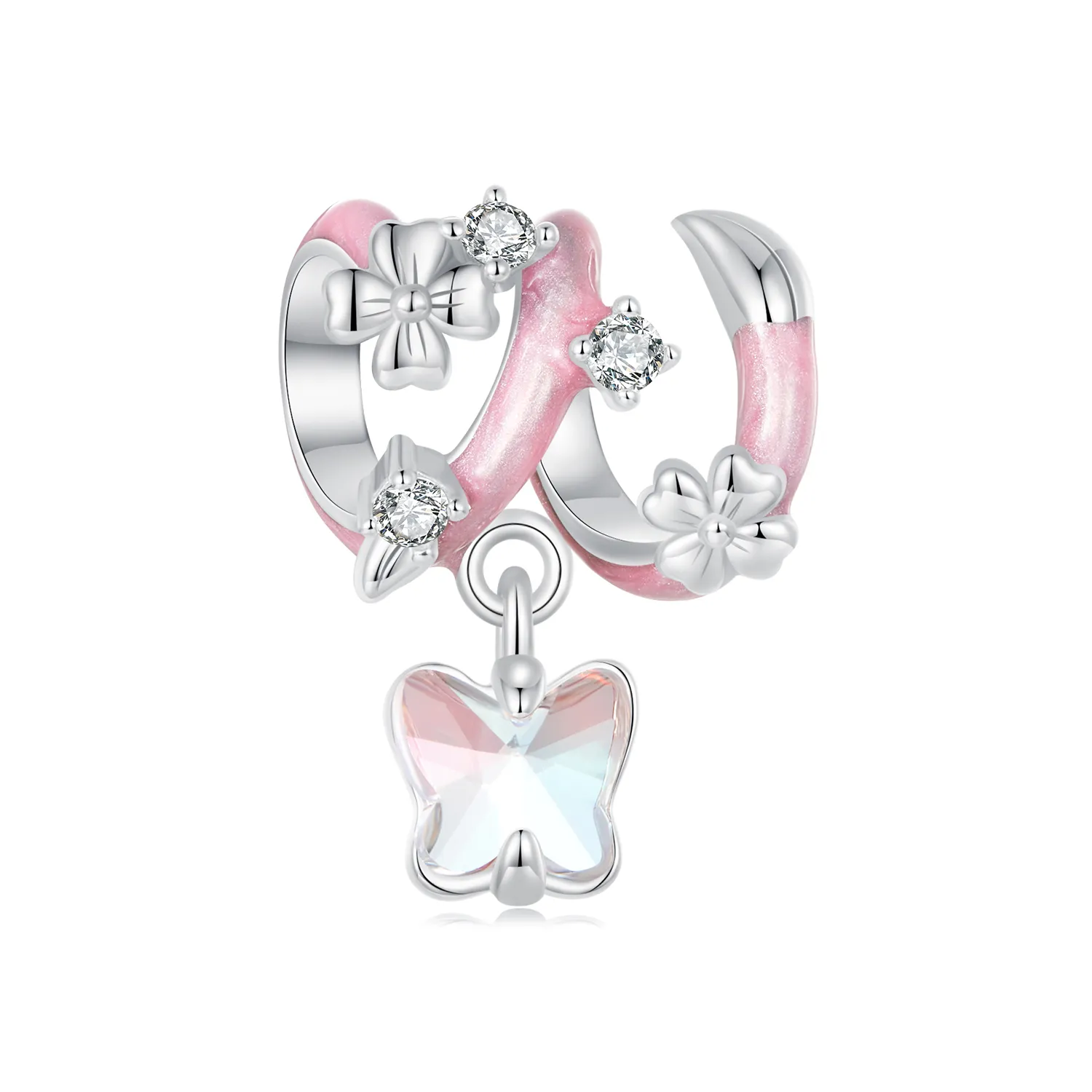 PANDORA Style Butterfly Love Blomsterperler - SCC2828