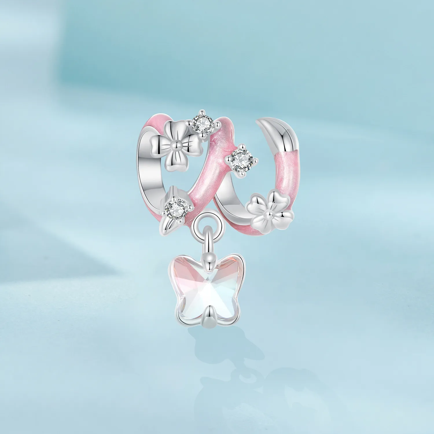 PANDORA Style Butterfly Love Blomsterperler - SCC2828