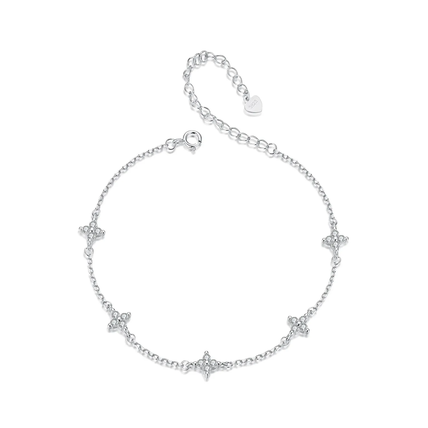 PANDORA Style Firkløver Anklet - BST008